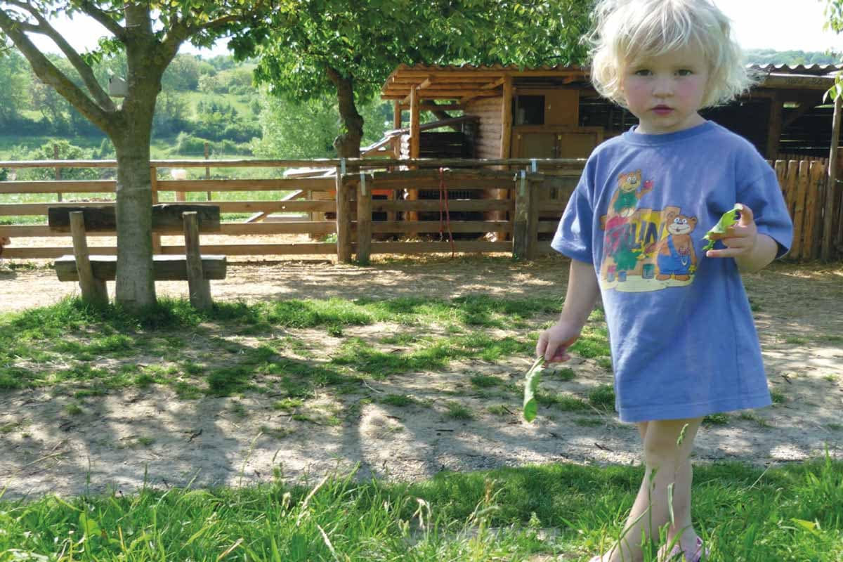 Bauernhof Kind
