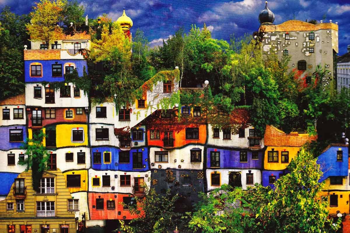 Großstadtdschungel Wien - grüne Wände